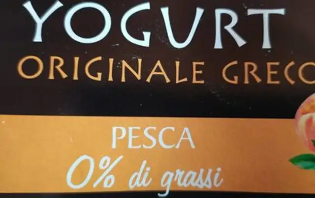 Yogurt Greco alla Pesca 0% grassi