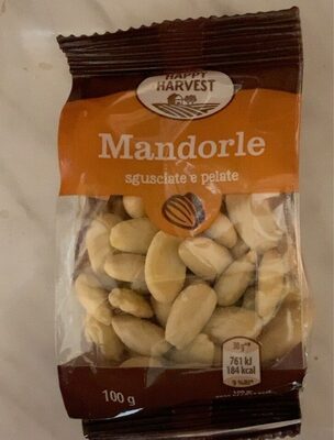 Mandorle sgusciate e pelate front packaging