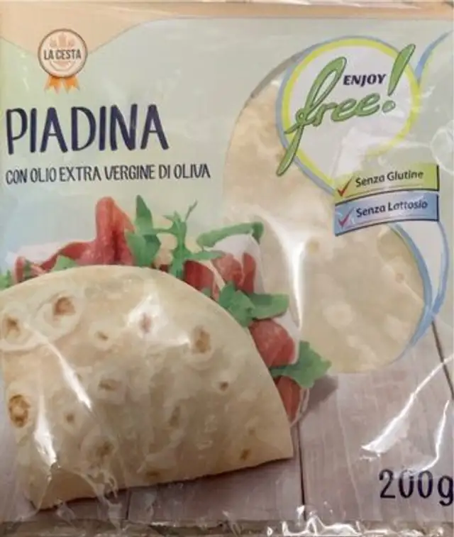 Piadina con olio extravergine di oliva