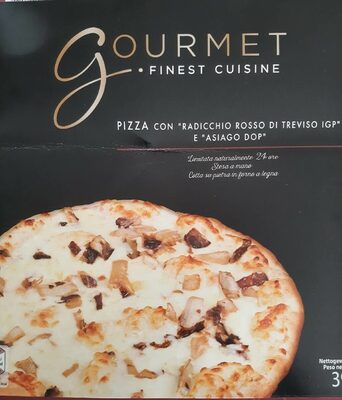 Pizza con radicchio rosso di treviso igp e asiago DOP