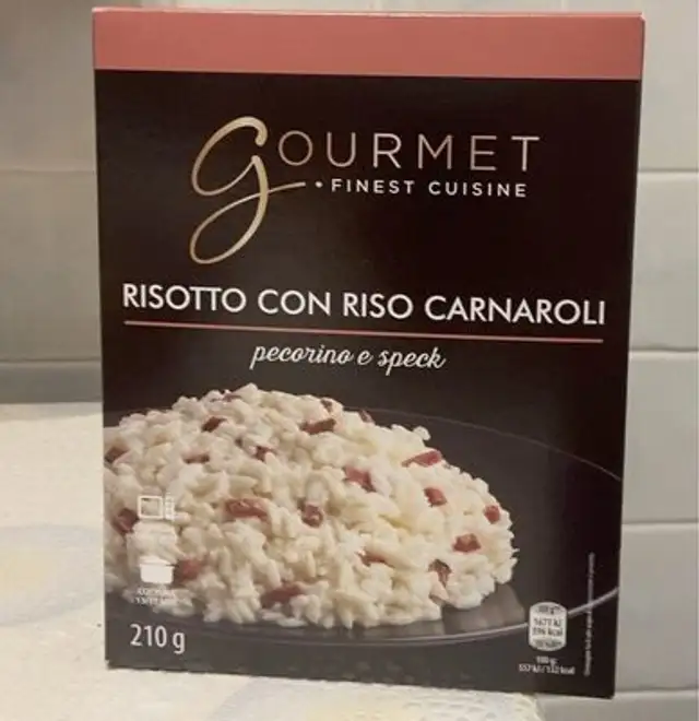 Risotto pecorino e speck