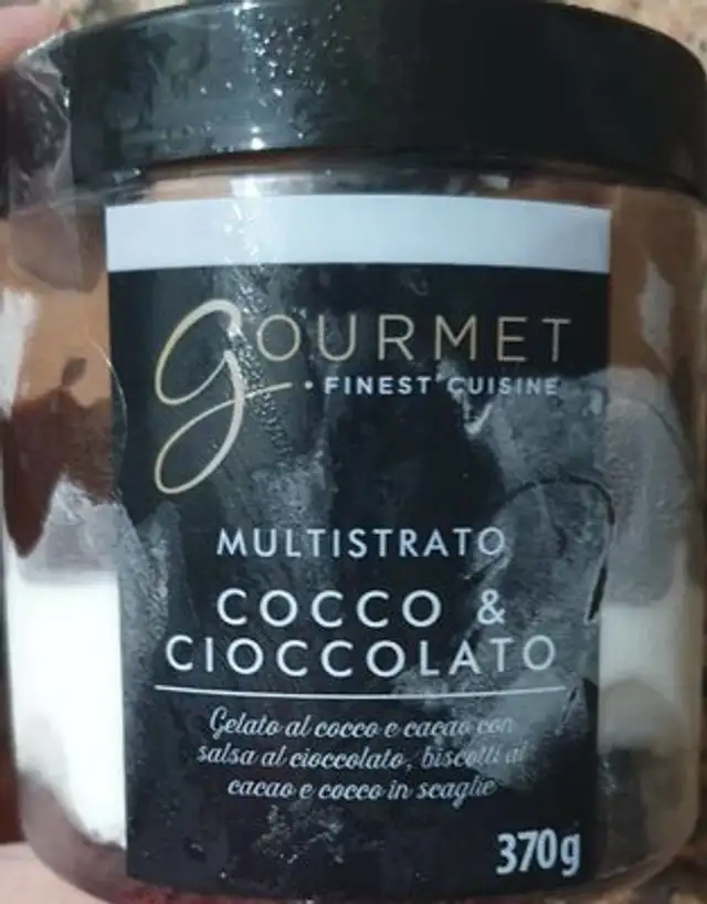Gelato cocco e cioccolato