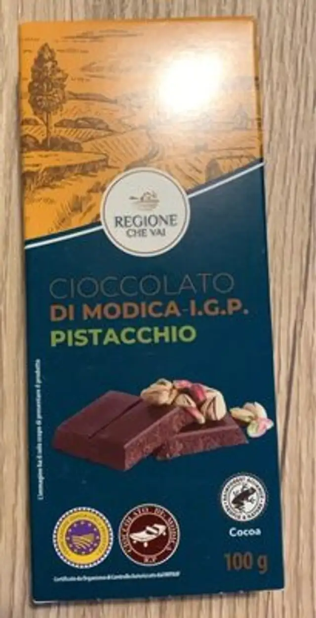 Cioccolato di modica igp pistacchio
