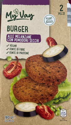 Burger allr melanzane con pomodori secchi