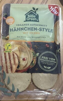 Veganer Aufschnitt Hähnchen Style mit Curry