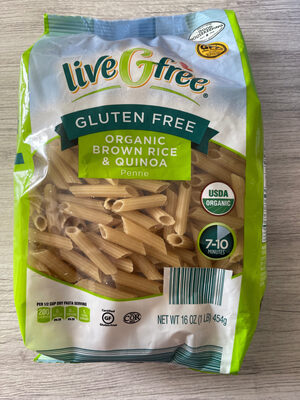 Organic Brown Rice & Quinoa Penne front packaging