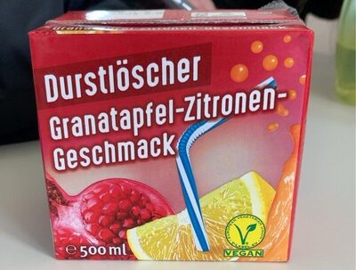 Durstlöscher Granatapfel-Zitrone