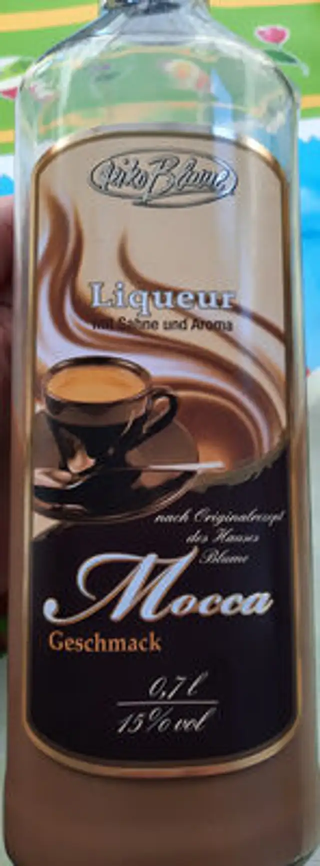 Liqueur Mocca Geschmack front packaging