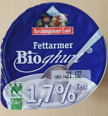 Fettarmer Bioghurt 1,7%