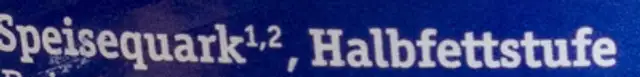 Quark ingredients label