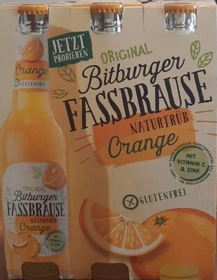 Fassbrause Naturtrüb Orange front packaging