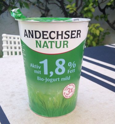 Bio-Jogurt mild 1,8 % Fett front packaging