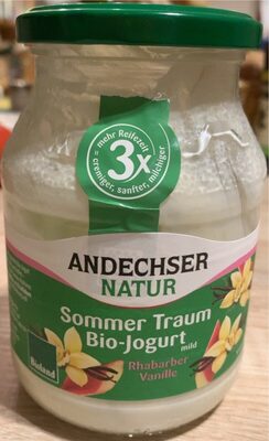 Sommer-Traum Bio-Jogurt mild Rhabarber Vanille