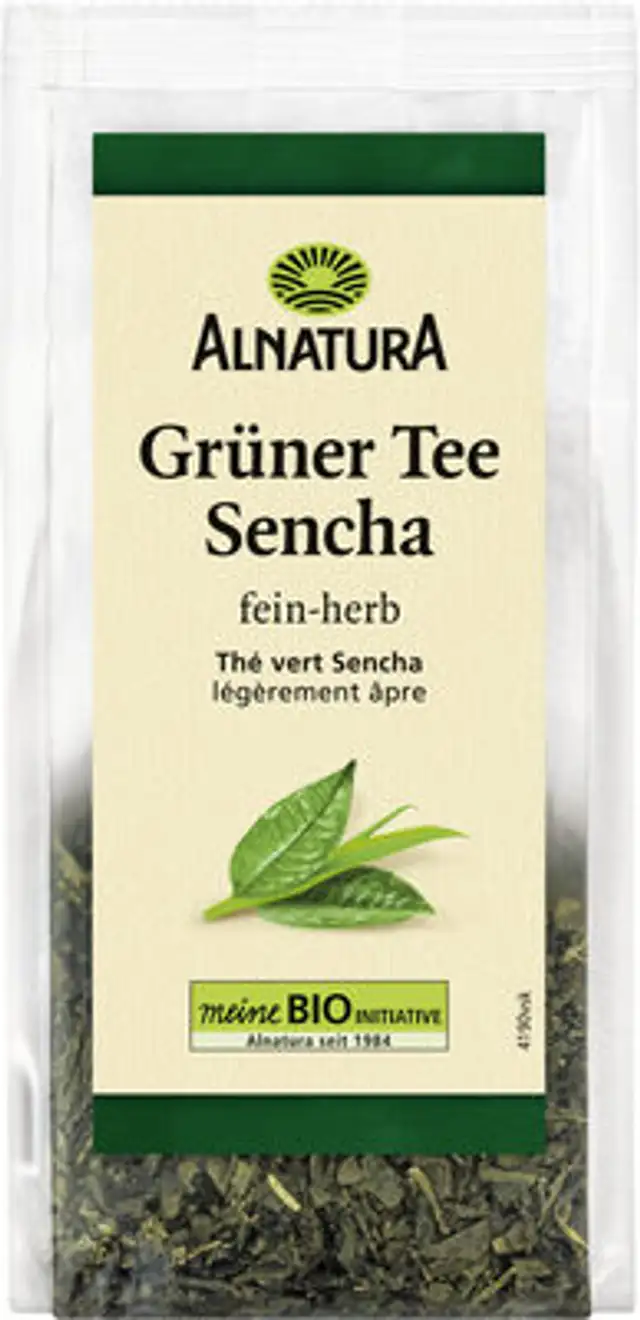 Grüner Tee Sencha lose front packaging