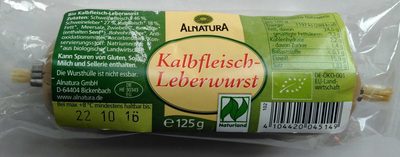 Kalbfleisch-Leberwurst