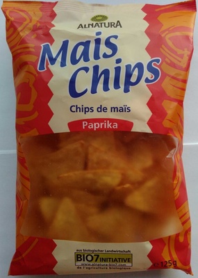 Chips de maïs paprika