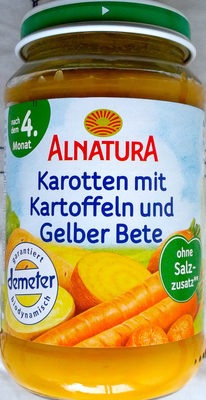 Karotten mit Kartoffeln und Gelber Bete
