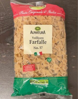 Vollkorn Farfalle No. 37