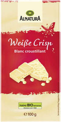 Weiße Crisp Schokolade front packaging