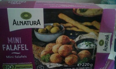 Mini falafel front packaging