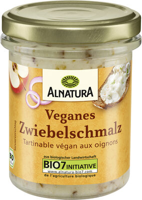 Veganes Zwiebelschmalz front packaging