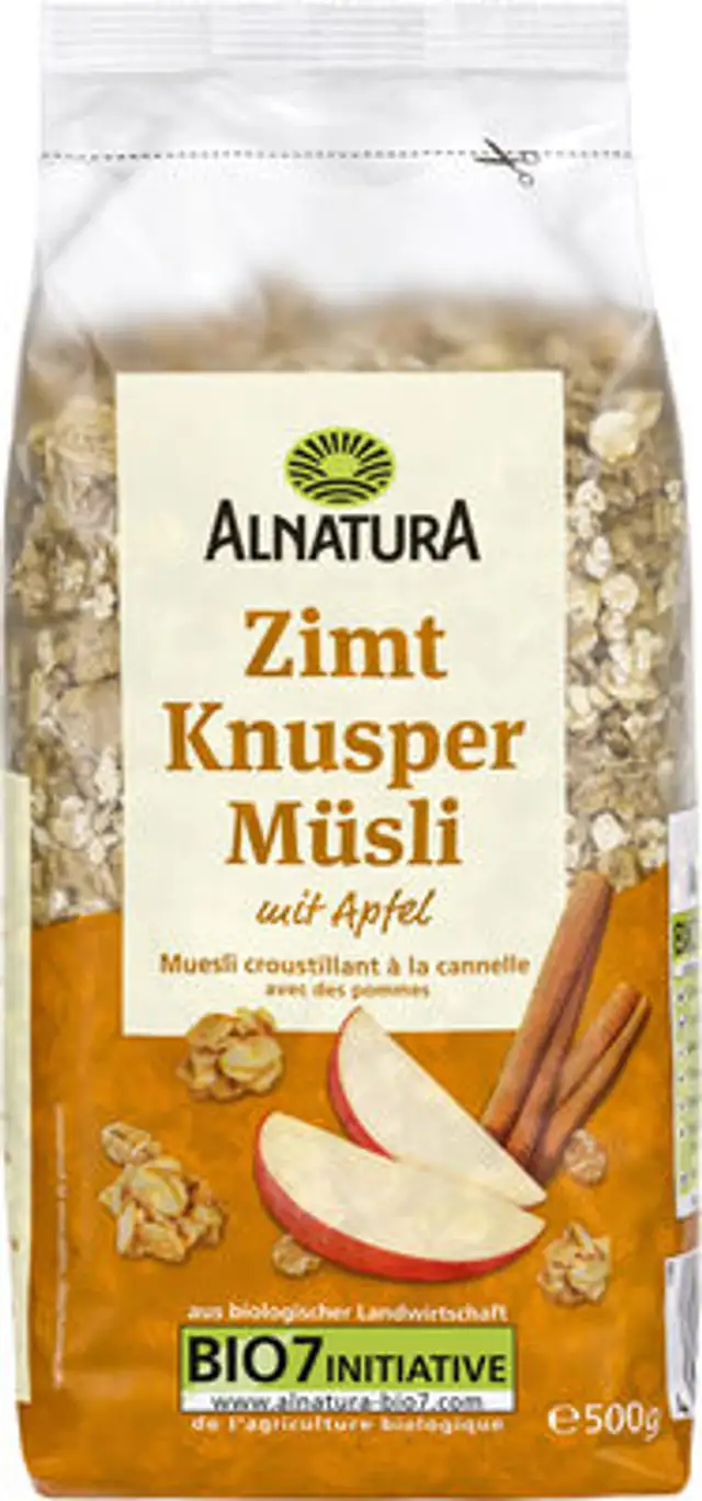 Zimt Knuspermüsli front packaging