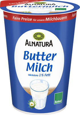 Weidemilch Buttermilch front packaging