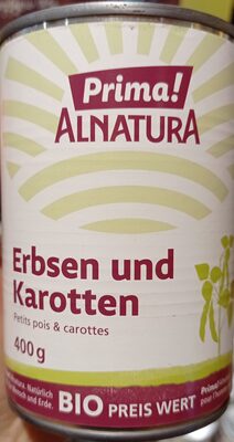 Erbsen und Karotten front packaging