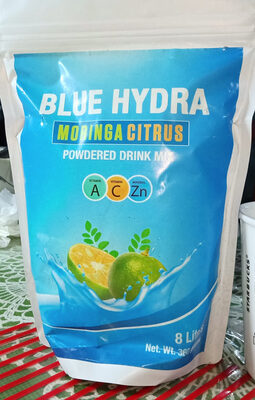 Blue Hydra Moringa Citrus Drink Mix front packaging