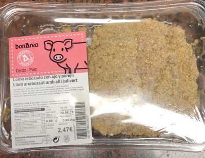 Lomo rebozado con ajo y perejil