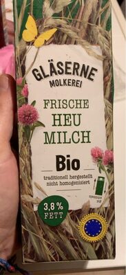 Frische Heumilch front packaging