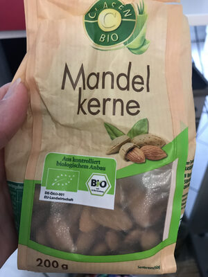 Bio Mandeln front packaging