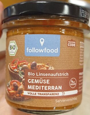 Linsenaufstrich Gemüse Mediterran