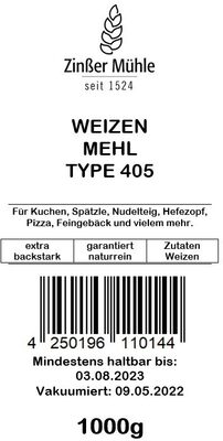 Weizenmehlk Type 405