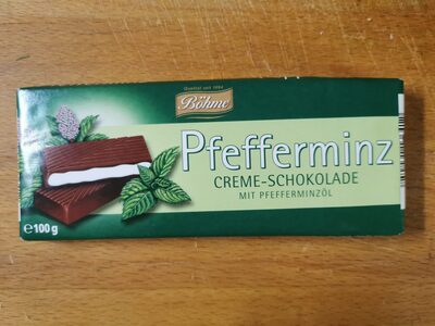 Pfefferminz Creme-Schokolade front packaging
