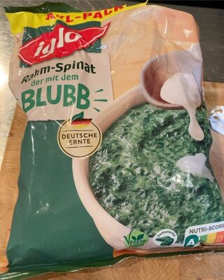Rahm-Spinat Der Mit Dem Blubb front packaging