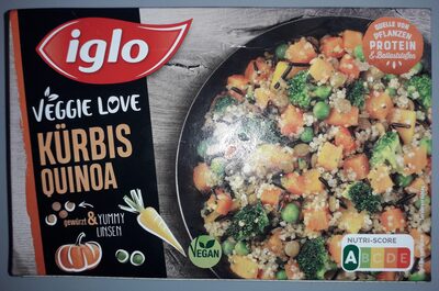 iglo Kürbis Quinoa 4250241207782 Gemüsemischung mit Linsen und Quinoa, gewürzt, tiefgefroren