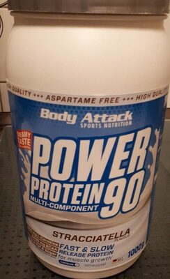 Body Attack Power Protein 90 Stracciatella front packaging