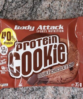 Protein cookie front packaging