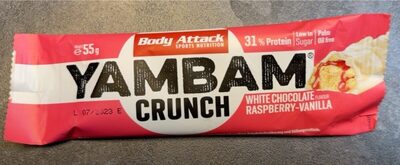 Yambam Crunch white chocolate raspberry vanilla
