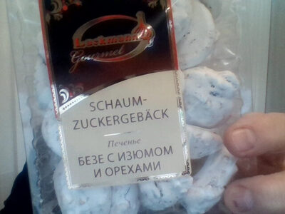 Schaumzuckergebäck mit Erdnüssen,