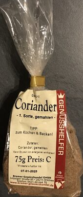 Koriander, gemahlen