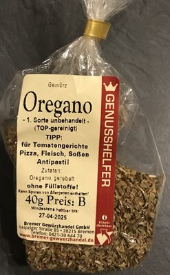 Oregano - gerebelt