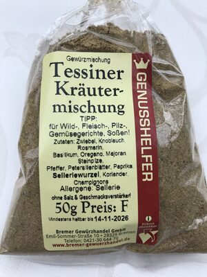 Tessiner Kräutermischung front packaging