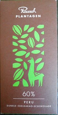 60% Peru Dunkle Edelkakao-Schokolade