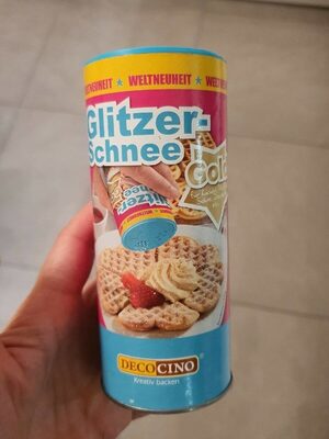 Glitzer Schnee Gold front packaging