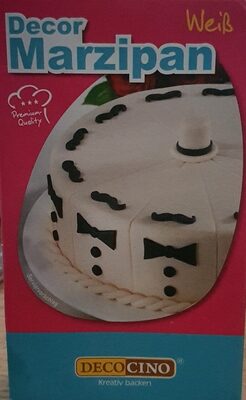 Dekor Marzipan Weiß