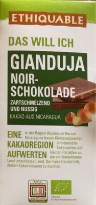 Gianduja noir schokolade