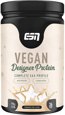 Vegan Designer Protein Cinnamon Star front packaging