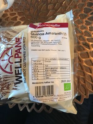 Quinoa-Amaranth Brot